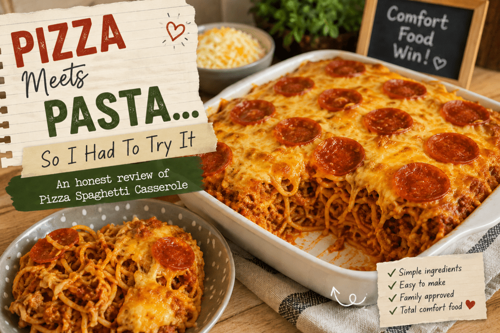 Pizza Spaghetti Bake: When Pizza Night Meets Pasta Night&nbsp;🍕🍝