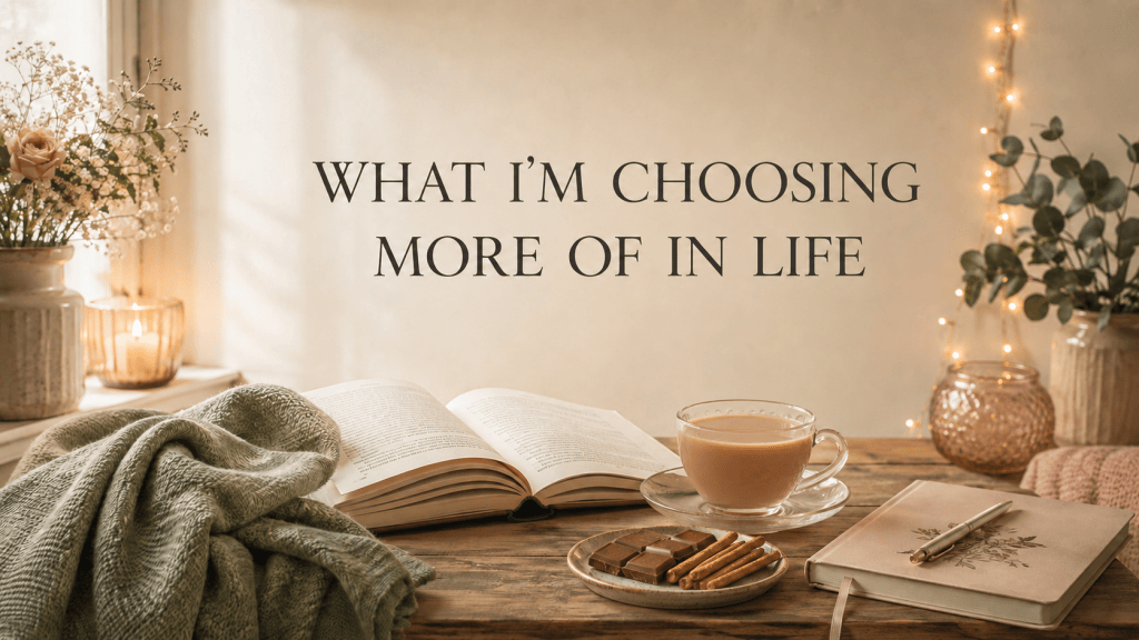 What I’m Choosing More of in Life&nbsp;✨
